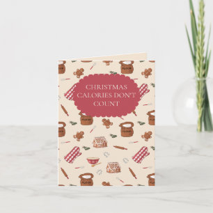 Lustiges Weihnachtsbacken Lebkuchen Karte