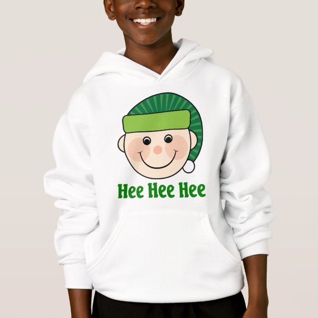 Lustiges Weihnachtself-Sweatshirt Hoodie (Vorderseite)