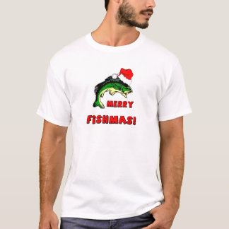 Lustiges Weihnachtsfischen T-Shirt