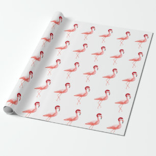 Lustiges Weihnachtsflamingo-Muster-Packpapier Geschenkpapier