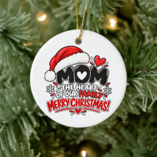 Lustiges Weihnachtsgeschenk für Mama zur Würdigung Keramik Ornament