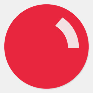 Lustiges Weihnachtsglühender roter Nasen-Aufklebe Runder Aufkleber