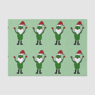 Lustiges Weihnachtsmann-Essiggurken-Seidenpapier Seidenpapier