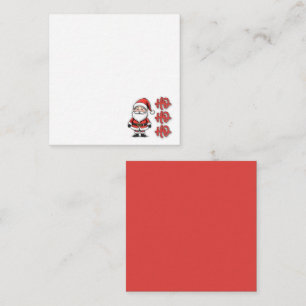 Lustiges Weihnachtsmann Ho Ho Ho Weihnachten Mitteilungskarte