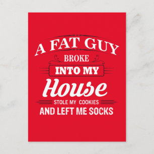 Lustiges Weihnachtsmann-WeihnachtsSprichwort Feiertagspostkarte