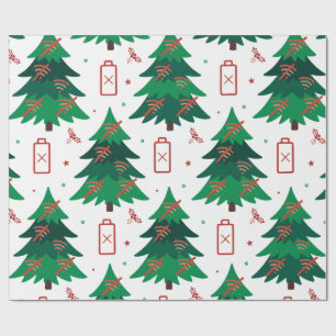 Lustiges Weihnachtspapier ohne Signal Geschenkpapier