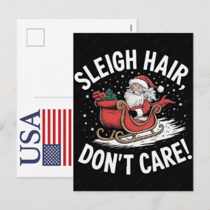 Lustiges Weihnachtsrentier USA 250 Jahre Patriotis Feiertagspostkarte