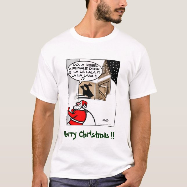 Lustiges Weihnachtst-shirt - tun Sie ein Rotwild T-Shirt (Vorderseite)
