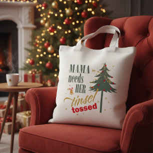 Lustiges Weihnachtsthema Mama braucht ID1116 Tragetasche
