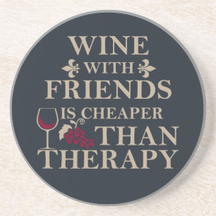 lustiges Weinangebot für Freunde Getränkeuntersetzer