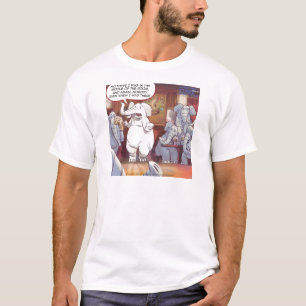 Lustiges weißes Elefant im Raum T-Shirt