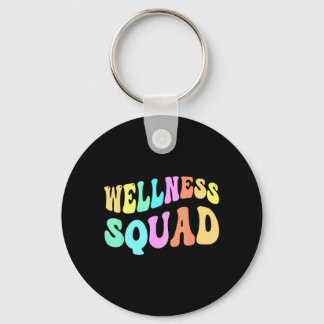 Lustiges Wellness-Team Yoga-Gesundheitstrainer-Tea Schlüsselanhänger