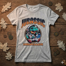 Lustiges Weltraum-Dinosaurier-Alien-Astronaut T-Sh