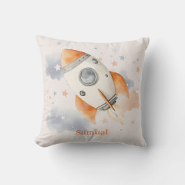 Lustiges Weltraum-Raketen-Kind  Kissen