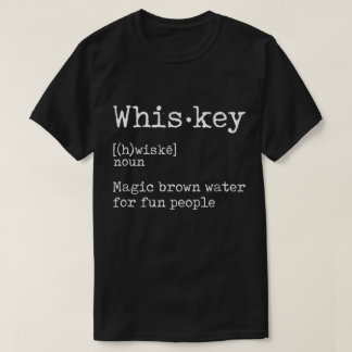 Lustiges Whiskey-Definitions-Zitat-Design T-Shirt