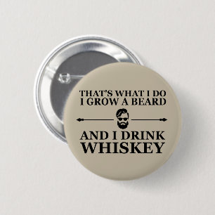 lustiges Whisky-Zitat Button