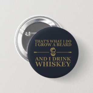 lustiges Whisky-Zitat Button