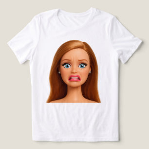 Lustiges widerliches Puppen-Gesicht-Meme Tri-Blend Shirt