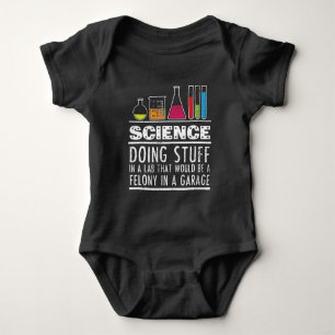 Lustiges Wissenschafts-Chemie-T-Shirt für Nerds Baby Strampler