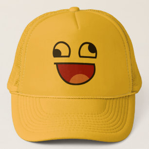 Lustiges Wonky mit Augen was emoji Truckerkappe