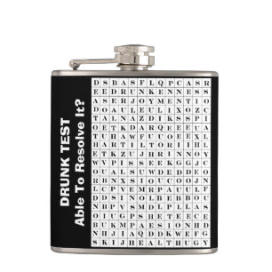 lustiges wordsearch flachmann