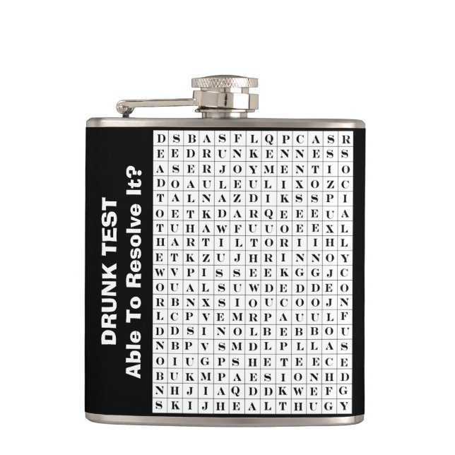lustiges wordsearch flachmann (Vorderseite)