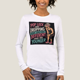 Lustiges Workout-T-Shirt für Frauen mit Pop Lock u Tri-Blend Shirt