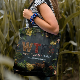Lustiges WTF-Wein Truthahn Erntedankfest