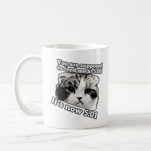 Lustiges wütendes Katzen-Meme für Katzenbesitzer Kaffeetasse