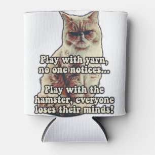 Lustiges wütendes Katzen-Meme für Katzenliebhaber Dosenkühler