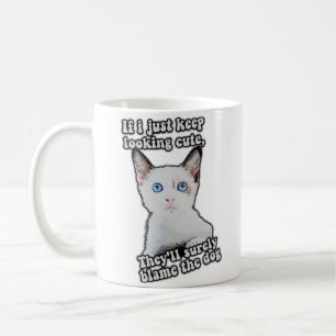 Lustiges wütendes Katzen-Meme für Katzenliebhaber  Kaffeetasse