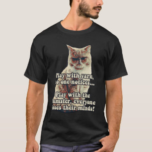 Lustiges wütendes Katzen-Meme für Katzenliebhaber T-Shirt