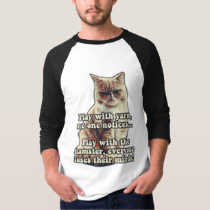 Lustiges wütendes Katzen-Meme für Katzenliebhaber T-Shirt