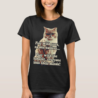 Lustiges wütendes Katzen-Meme für Katzenliebhaber  T-Shirt