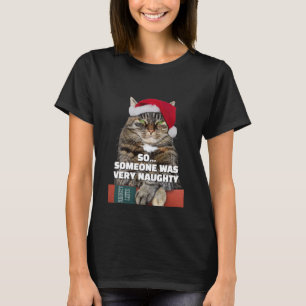Lustiges wütendes Katzen-Weihnachts-T-Shirt T-Shirt