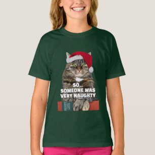 Lustiges wütendes Katzen-Weihnachts-T-Shirt T-Shirt