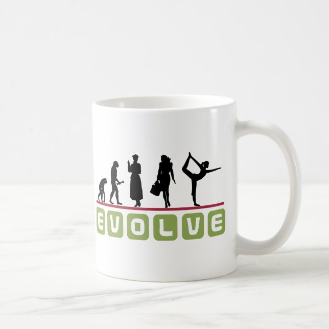 Lustiges Yoga-Geschenk Kaffeetasse (Rechts)