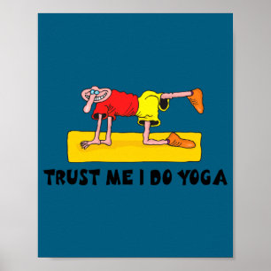 Lustiges Yoga  Poster