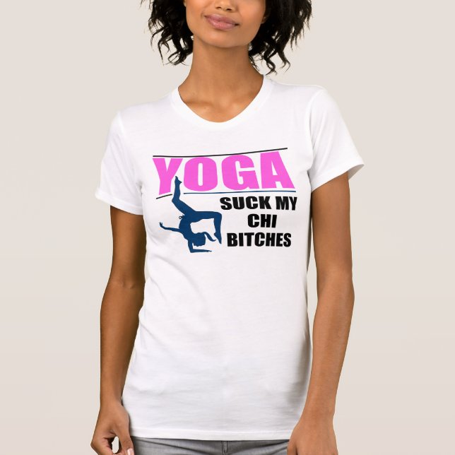 LUSTIGES YOGA-ZITAT T-Shirt (Vorderseite)