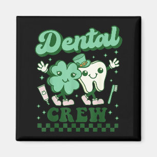 Lustiges Zahn Dental Crew Zahnarzt St. Patrick's Magnet