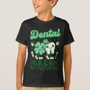 Lustiges Zahn Dental Crew Zahnarzt St Patricks T-Shirt