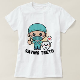 LUSTIGES ZAHNARZT-SHIRT :ZÄHNE RETTEN T-Shirt