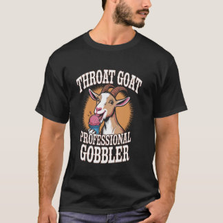 Lustiges Ziegen-Meme Eis-Leck-Design T-Shirt