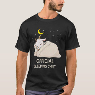 Lustiges Ziegen Offizielles Schlafthemd Pyjama Zoo T-Shirt