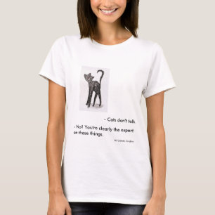 Lustiges Zitat Coraline Katze T-Shirt