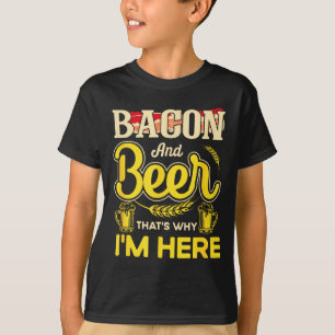 Lustiges Zitat Frühstück Speck Und Bier Deshalb Bi T-Shirt