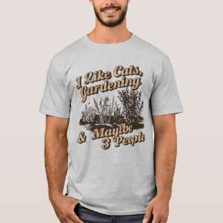 Lustiges Zitat für introvertierte Gartenliebhaber T-Shirt