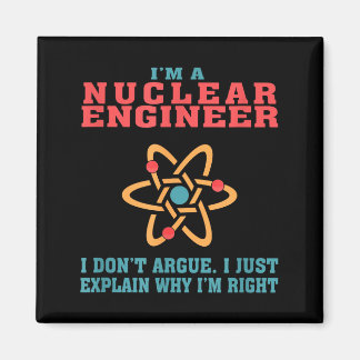 Lustiges Zitat für Kerntechniker Geschenk zur Grad Magnet