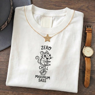 Lustiges Zitat-T-Shirt mit winziger Maus und Sassy T-Shirt