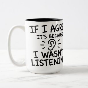 Lustiges Zitat-Typografie-Design Zweifarbige Tasse